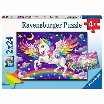 Unicorn Pegasus Puzzles -  2 X 24 Pieces