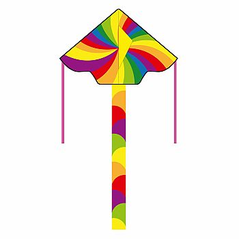 Rainbow Vortex Delta Kite