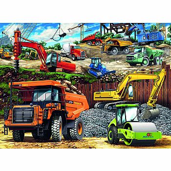 Construction Vehicles Puzzle - 100 Pieces