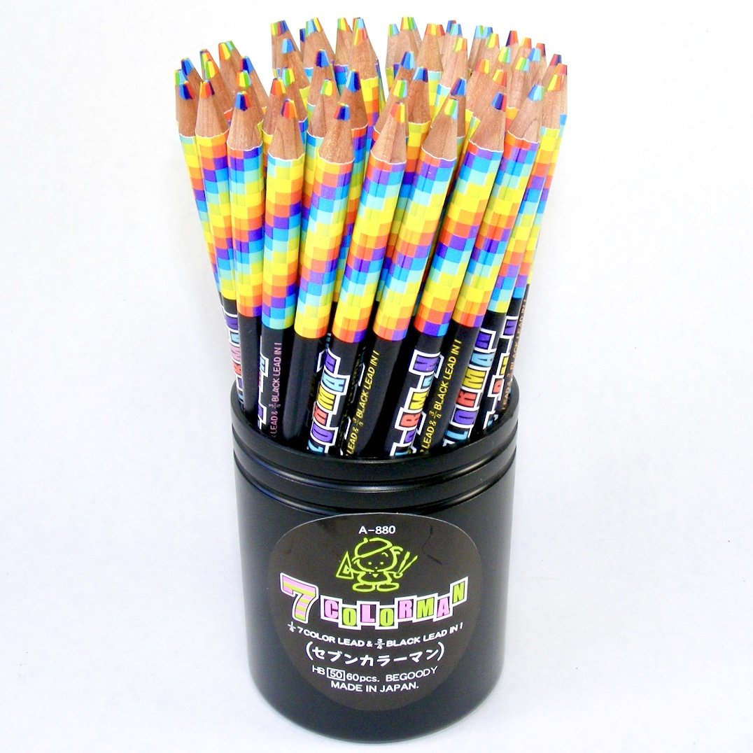  ThEast 7 Color in 1 Rainbow Pencils for Kids, 60