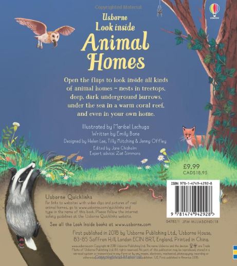 Look Inside Animal Homes - Alphabet Soup