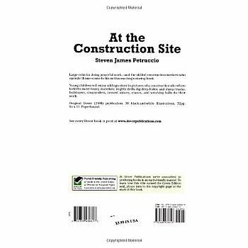 At the Construction Site Coloring Book