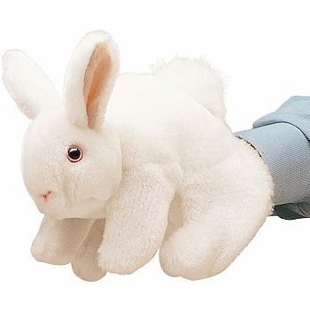 White Bunny Hand Puppet