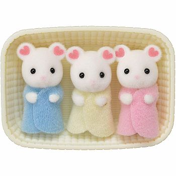 Marshmallow Mouse Triplets