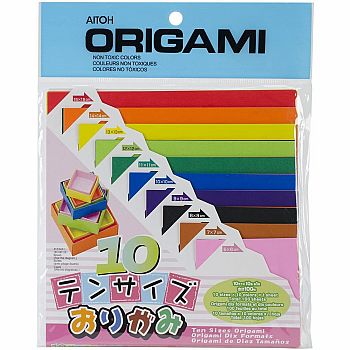 Ten Sizes of Origami Paper