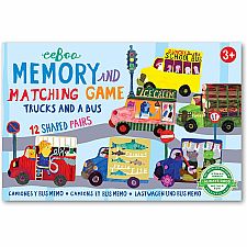 Trucks and a Bus Memory Game