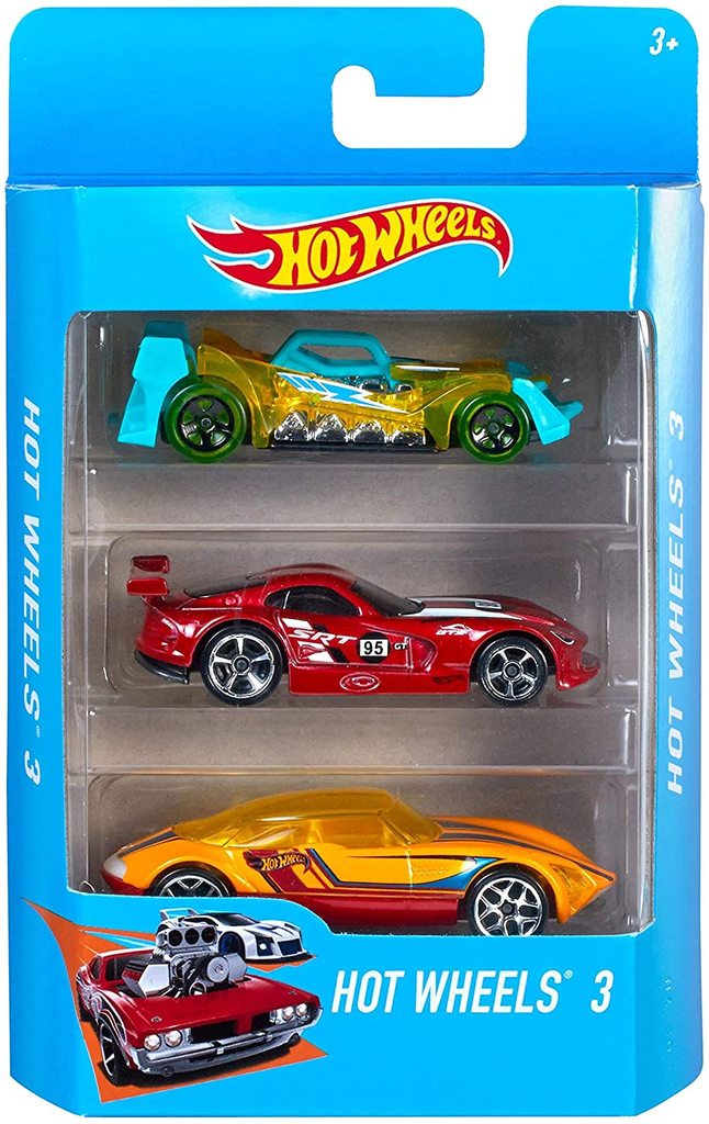 Hot Wheels 3 pack Alphabet Soup