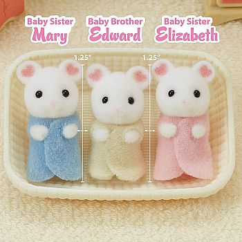Marshmallow Mouse Triplets
