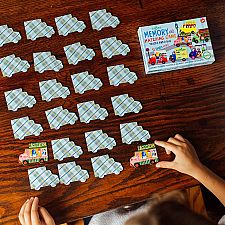 Trucks and a Bus Memory Game