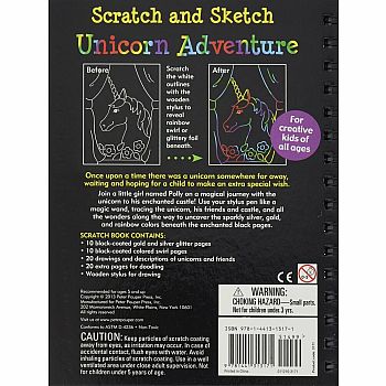 Unicorn Adventure Scratch Art