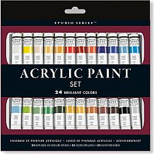 24 Acrylic Paint Tubes