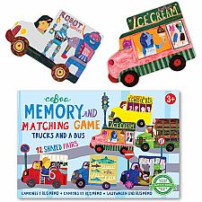 Trucks and a Bus Memory Game