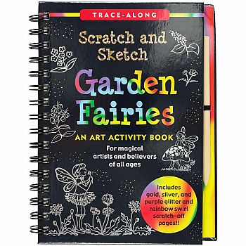 Garden Fairies Scratch Art
