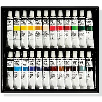 24 Acrylic Paint Tubes