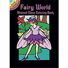 Fairy World Stained Glass coloring Book
