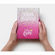 Pink Birthday Card Choc Cake