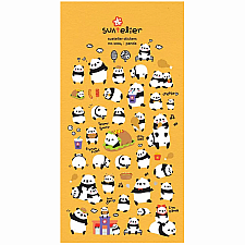 Panda Puffy Sticker