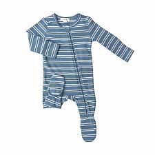 Seashore Stripe Footie 3-6M
