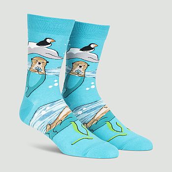Plays Well With Otters Crew Socks