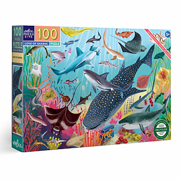  Love of Sharks Puzzle - 100 Pieces