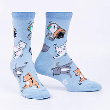 Purr-scription Crew Socks