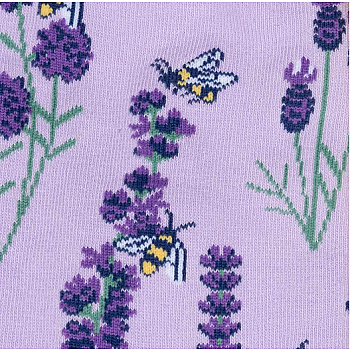 Bees & Lavender Knee Socks