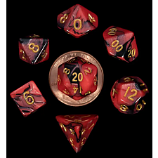 Mini Red & Black Dice