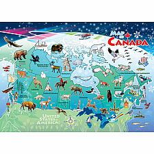 Canada Map Tray Puzzle - 35 Pieces