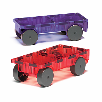 Magna-Tiles Purple & Red Cars