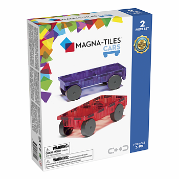 Magna-Tiles Purple & Red Cars