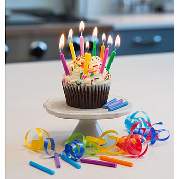 White Birthday Candles