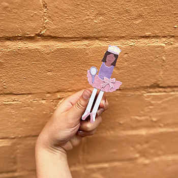 Ballerina Peg Doll Kit