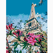 Paris Scenery Paint by Number
