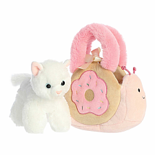 Donut Snail Purse with Cat