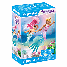 Mermaid Children with Jellyfish