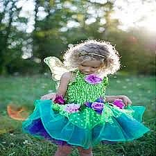Fairy Blooms Green Dress