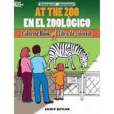 At the Zoo (Spanish) Coloring Book
