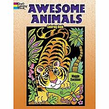 Awesome Animals Coloring Book