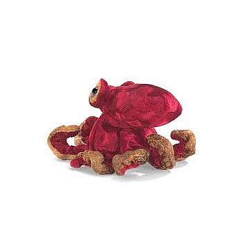 Red Octopus Finger Puppet