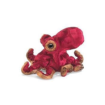 Red Octopus Finger Puppet