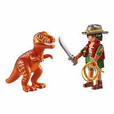 Adventurer with T-Rex