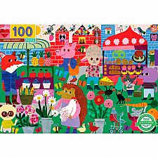 Green Market Puzzle - 100 Pieces