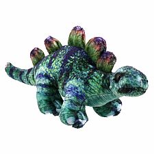 Green Stegosaurus Finger Puppet