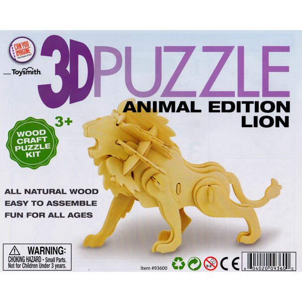 Puzzle 3d animaux, le Lion, Robotime, Robotime, une gamme complète sur  votre boutique