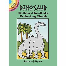 Dinosaur Follow-the-Dots Coloring Book